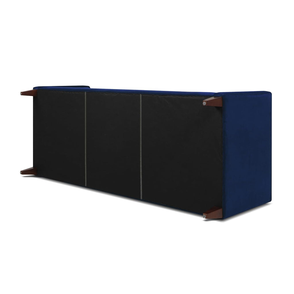 84" Navy Blue Velvet Tufted Sofa E41488