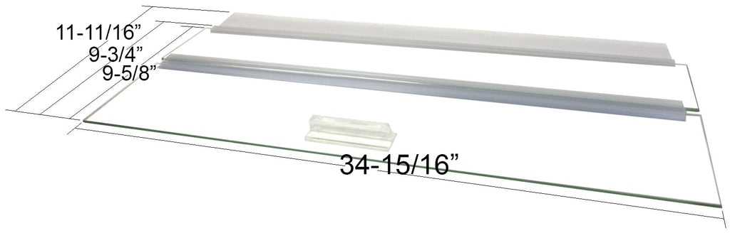Glass Canopy for Aquariums 10 Gallon to 200 Gallon F6194