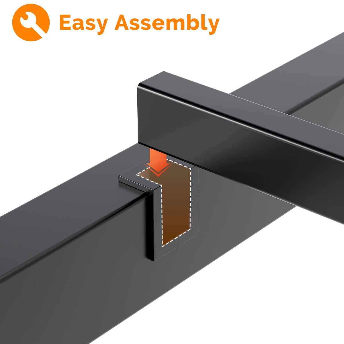 Twin Bed Frame Set of 2 with LED Headboard and USB Charging Station A4772