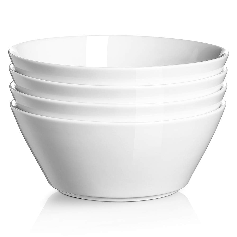 32 OZ Soup Bowls Set of 4 + 86 oz Ceramic Serving Dishes P2084