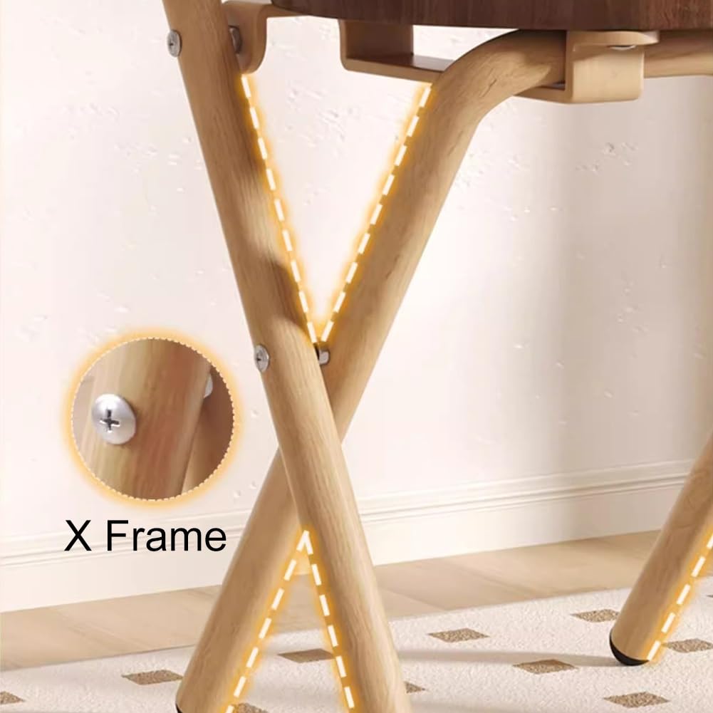 Folding Rattan Wood Bar Stool R6749