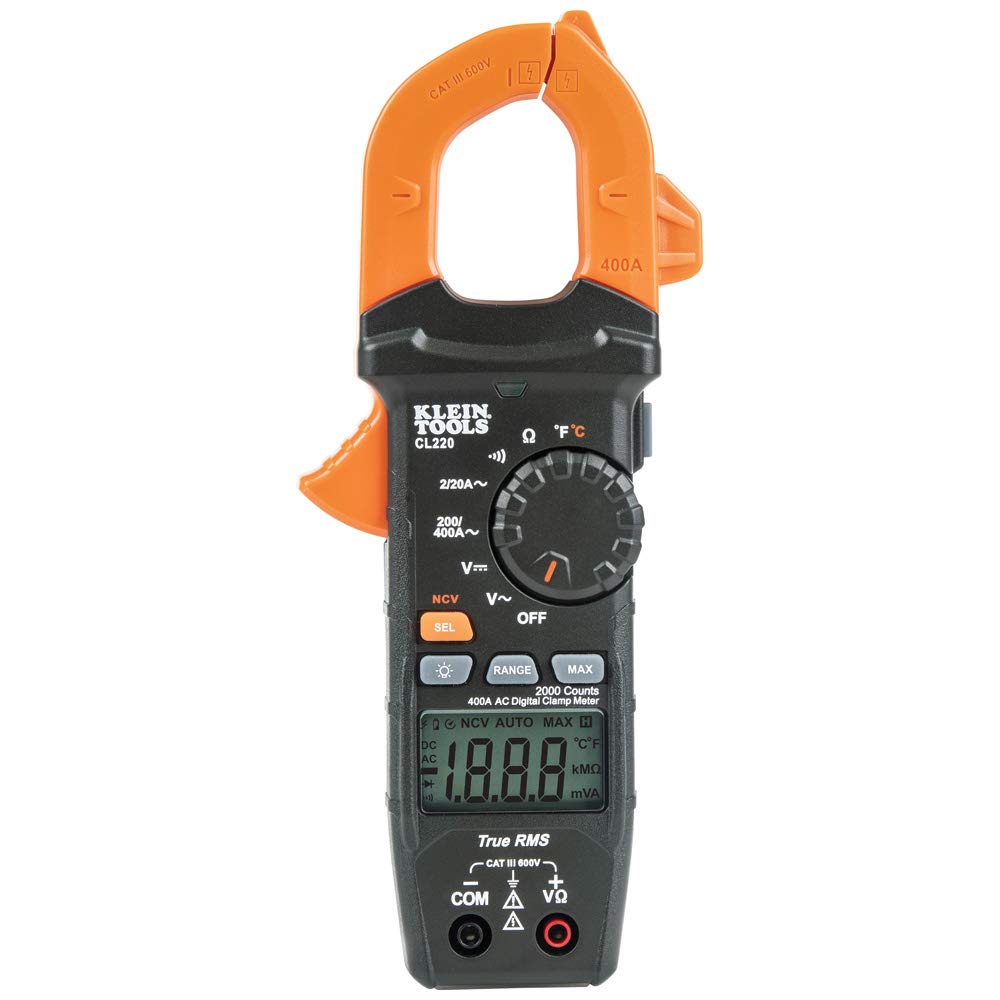 Digital Clamp Meter, Auto-Ranging 400 Amp AC Z78836