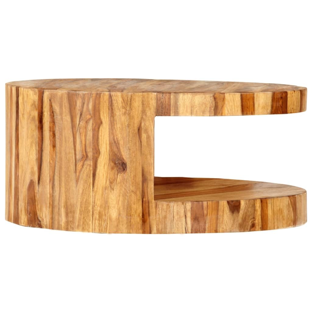 Solid Sheesham Wood Round Coffee Table G2202