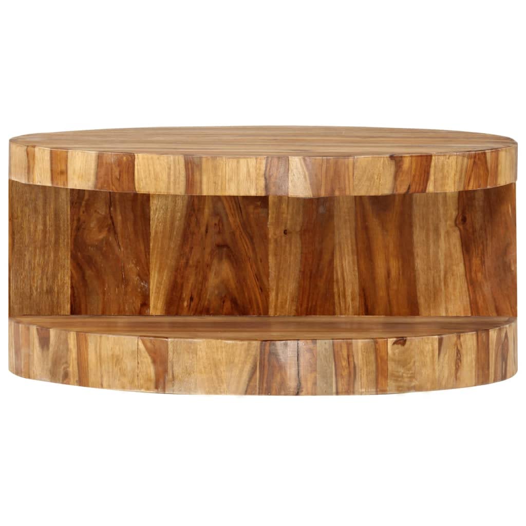 Solid Sheesham Wood Round Coffee Table G2202