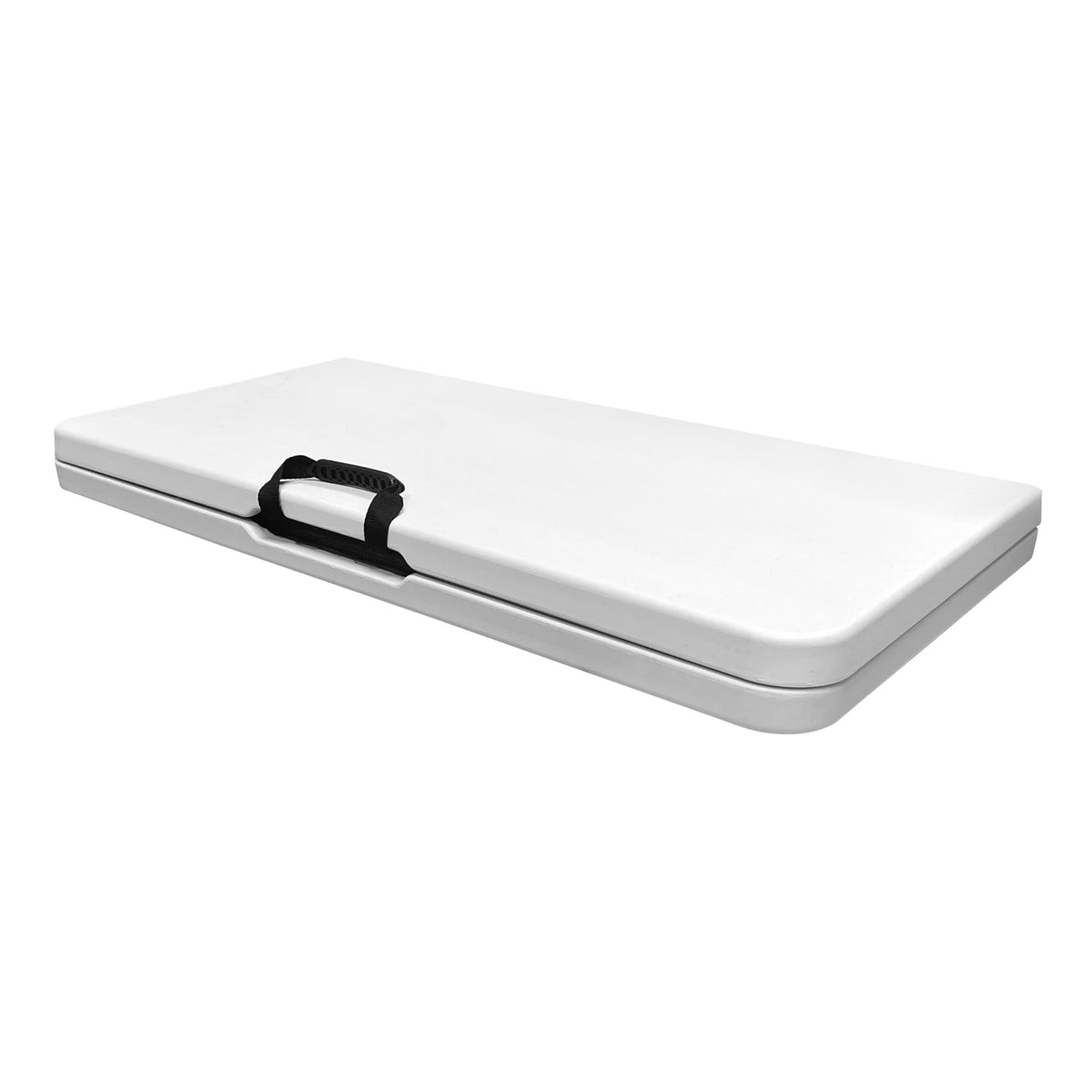 White Square Folding Table with Carry Handle G713