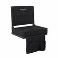Folding Bleacher Seat with Cushion and Storage Pocket K814133