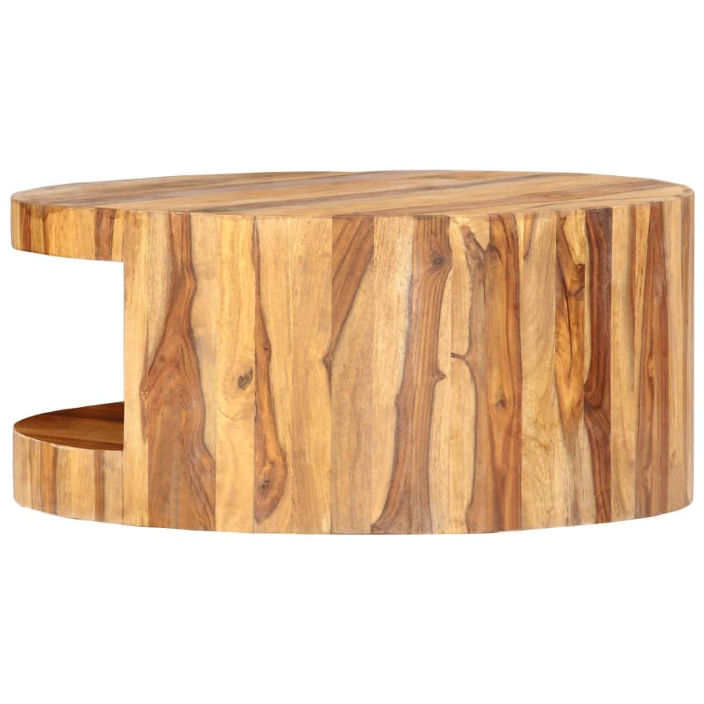 Solid Sheesham Wood Round Coffee Table G2202