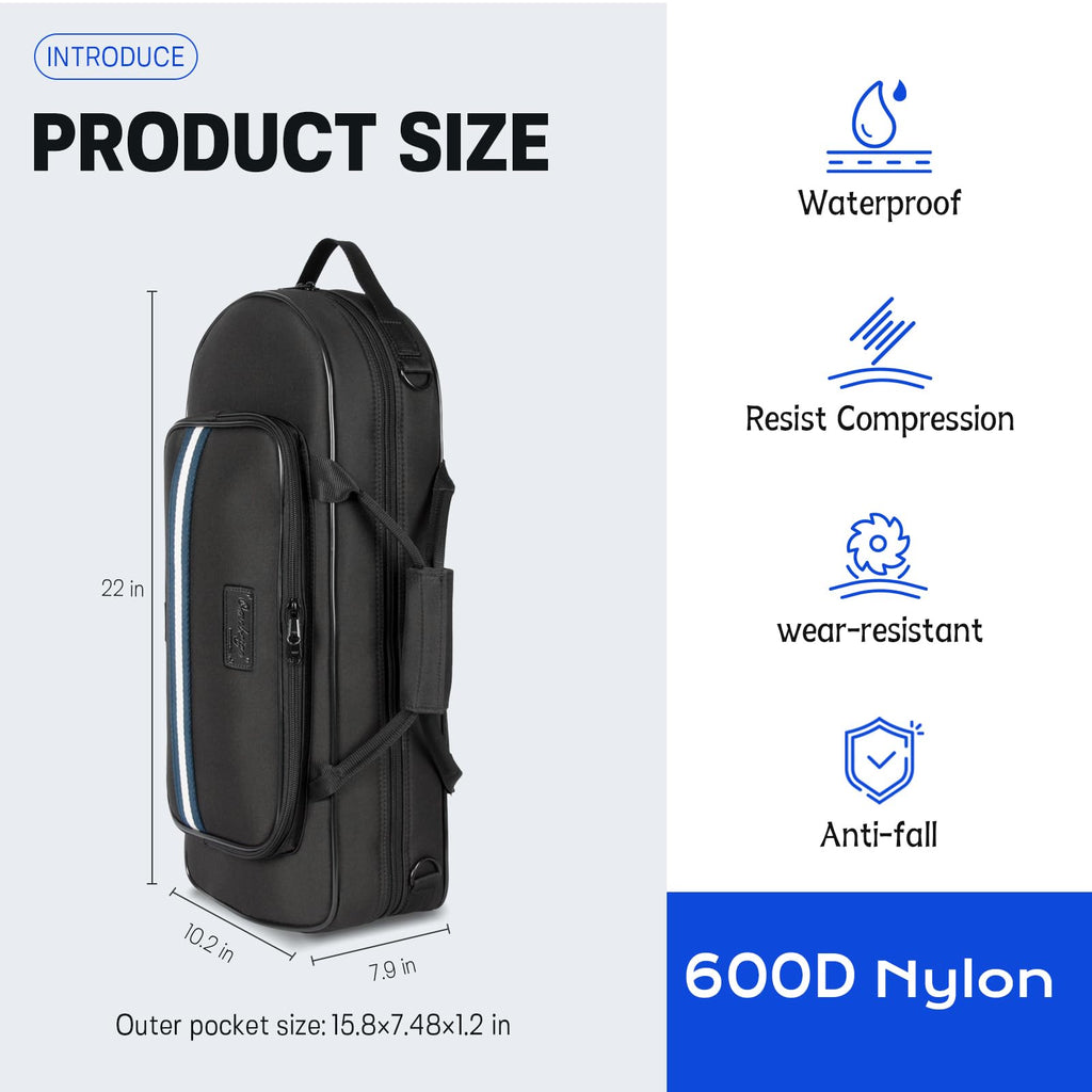 Lightweight Trumpet Case Soft Gig Bag Backpack Y72708