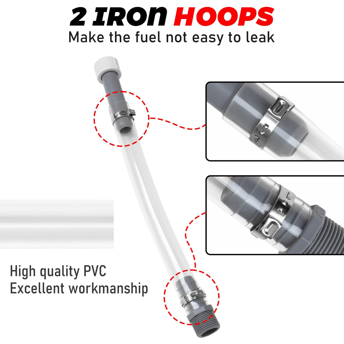 2 PCS 5 Gal Gas Can Hose P953624