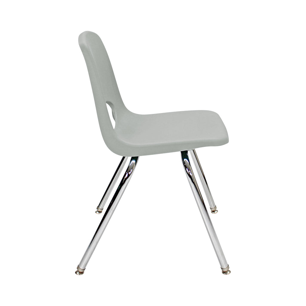 18" Light Gray School Stack Chair R417