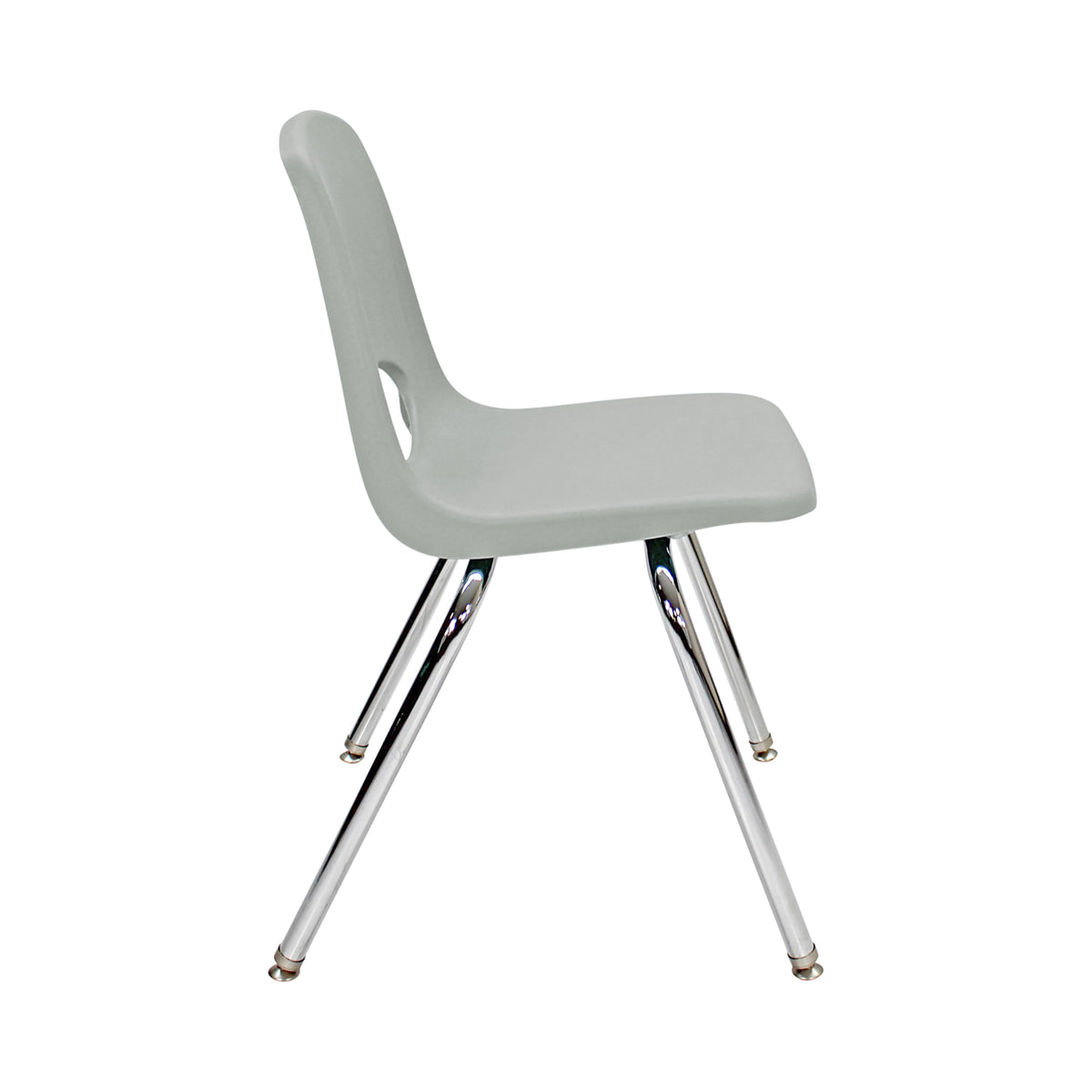 18" Light Gray School Stack Chair R417