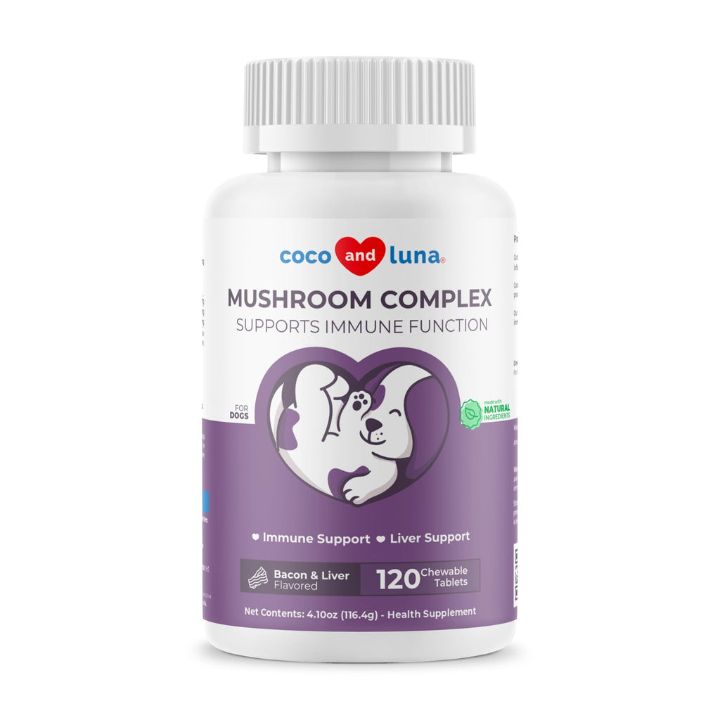 Turkey Tail Mushroom Supplement for Dogs, 120 ct D588326