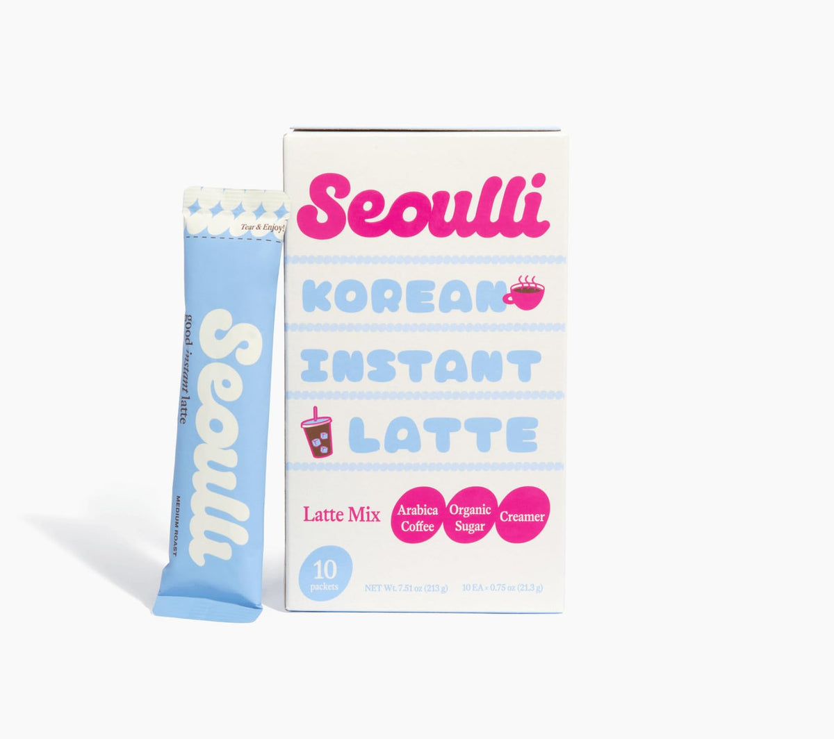 Korean 3-in-1 Instant Latte Coffee Sticks X687452
