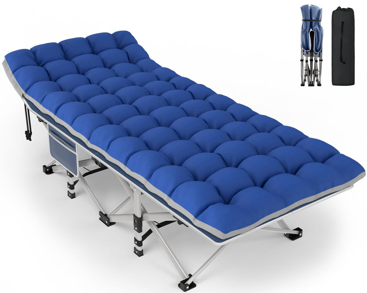 Folding Camping Cot with Mattress and Carry Bag N7912