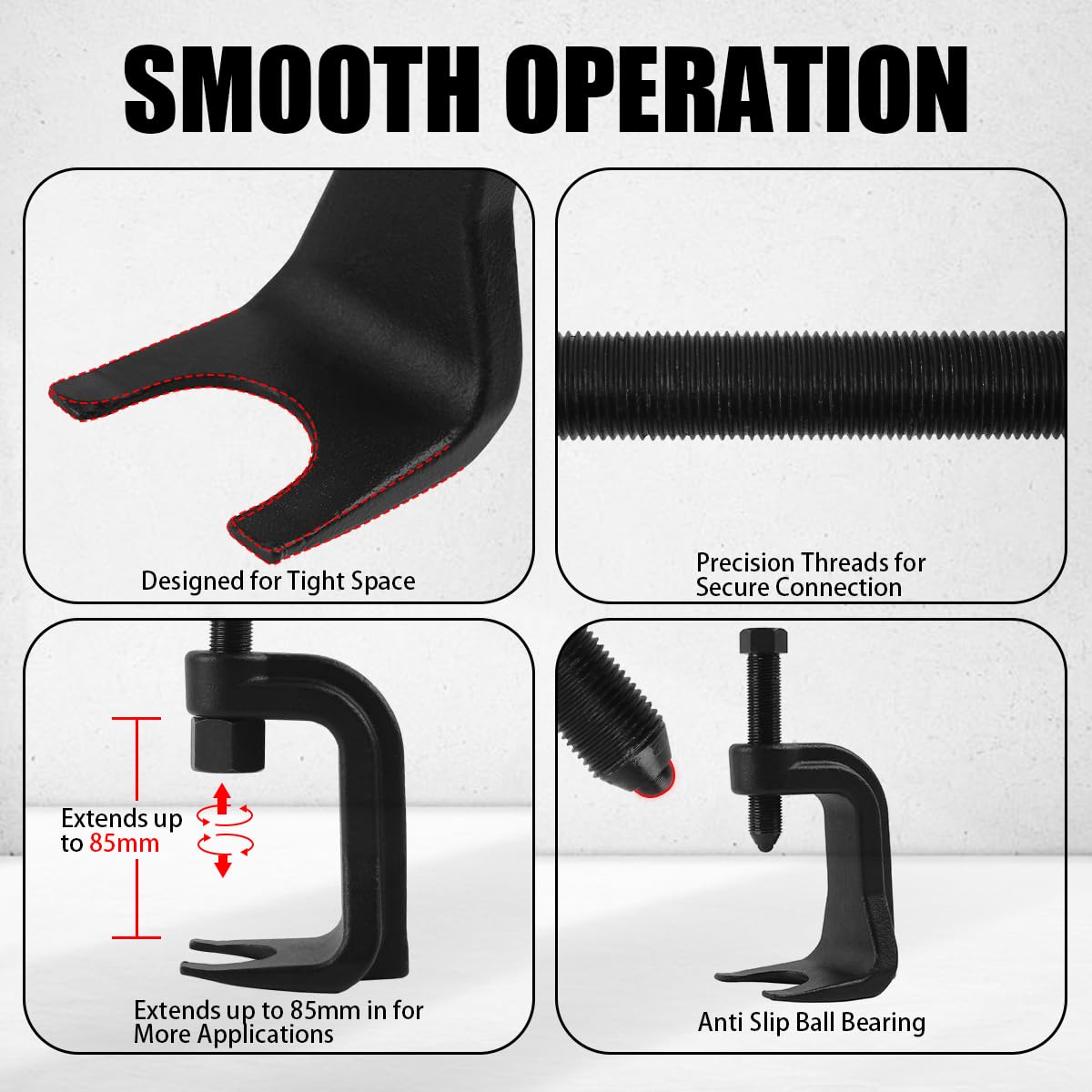 Black Adjustable Ball Joint Separator Tool E504201