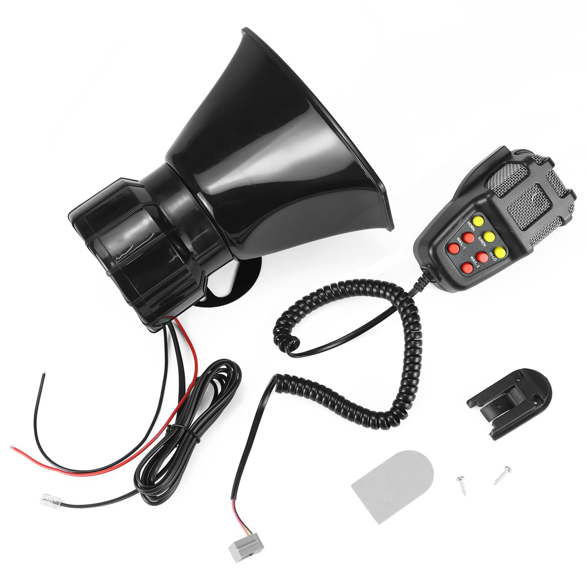 12V 100W 7-Sound Alarm Horn Siren Speaker T79401