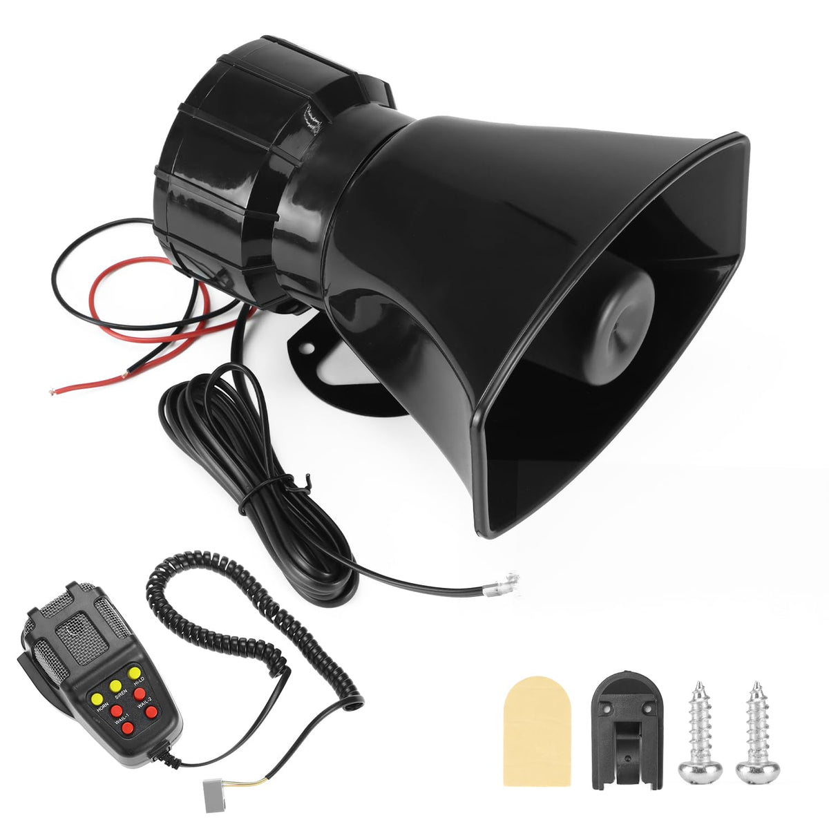 12V 100W 7-Sound Alarm Horn Siren Speaker T79401