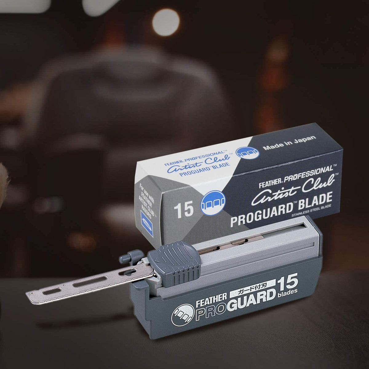 Single Straight Edge Razor Blades with Guard, 5 Pack of 15 L9604