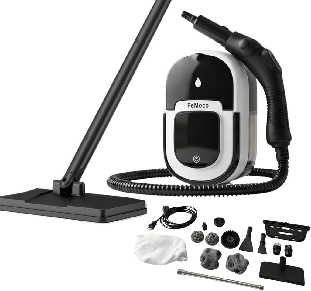 2-in-1 Steam Cleaner & Steam Mop with 1.6L Tank, 15s Heat Up, 16-Piece Kit G880570