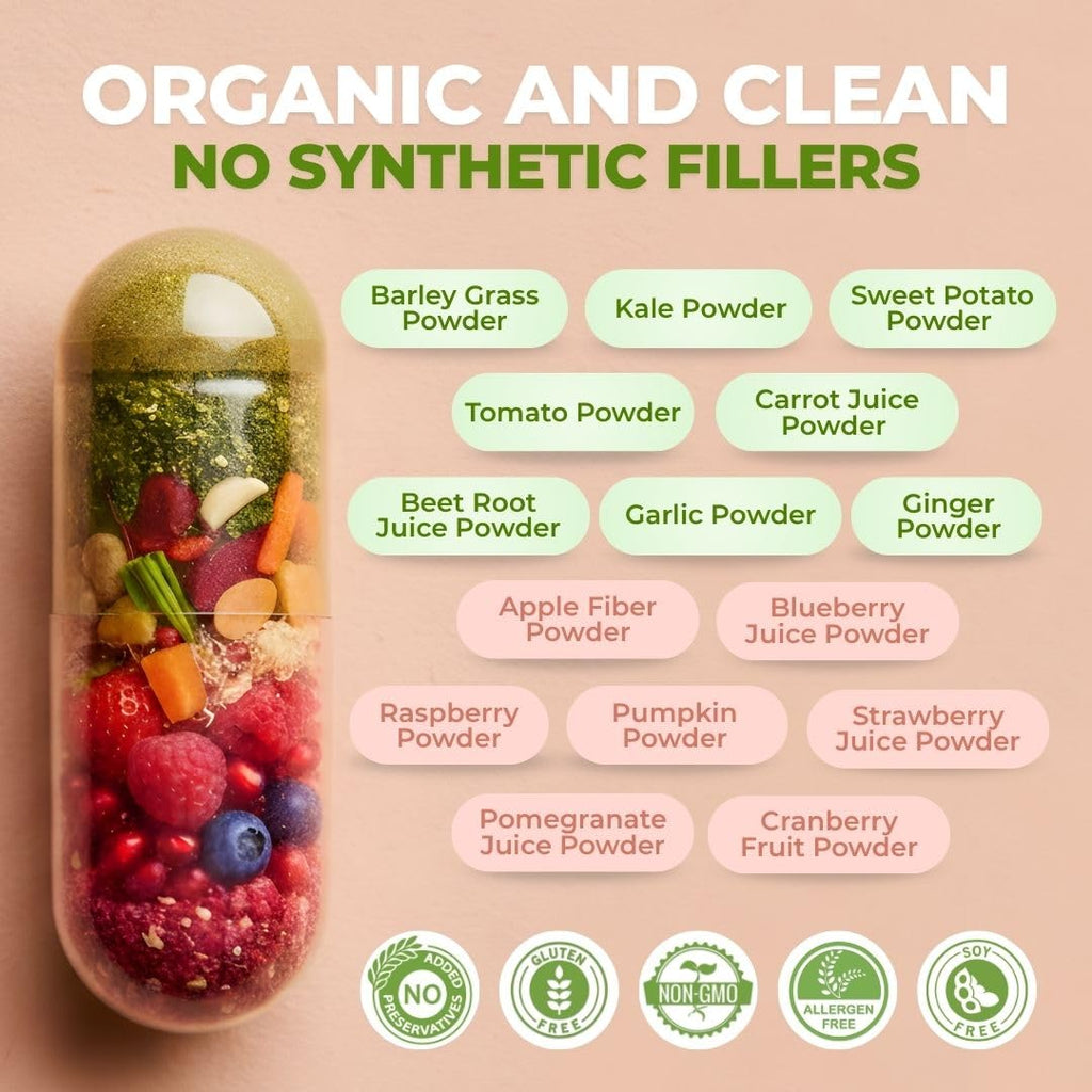 Fruits & Veggies Supplement Vegetable Capsules O17085