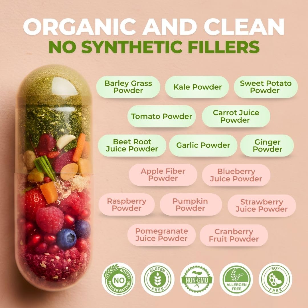 Fruits & Veggies Supplement Vegetable Capsules O17085