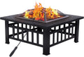32'' Black Wood Burning Outdoor Fire Pit C888