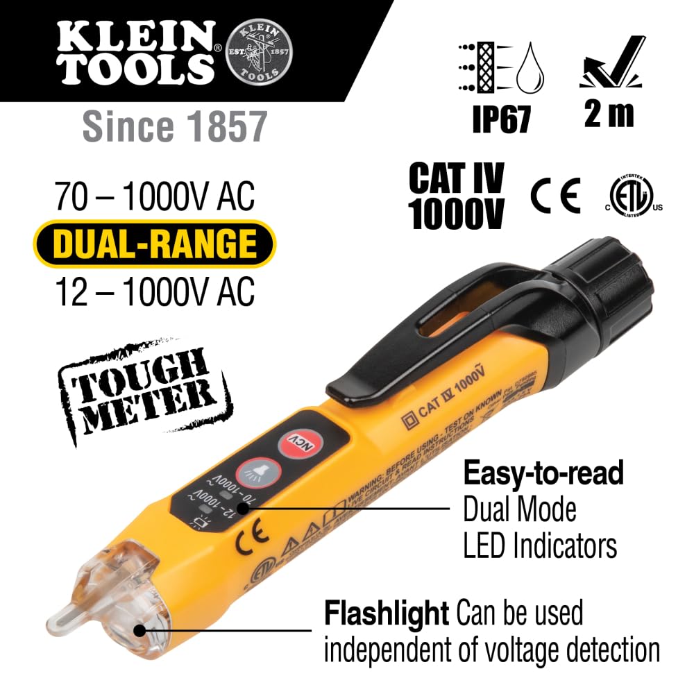 Digital Clamp Meter, Non-Contact Voltage Tester, and Infrared/Probe Thermometer K265