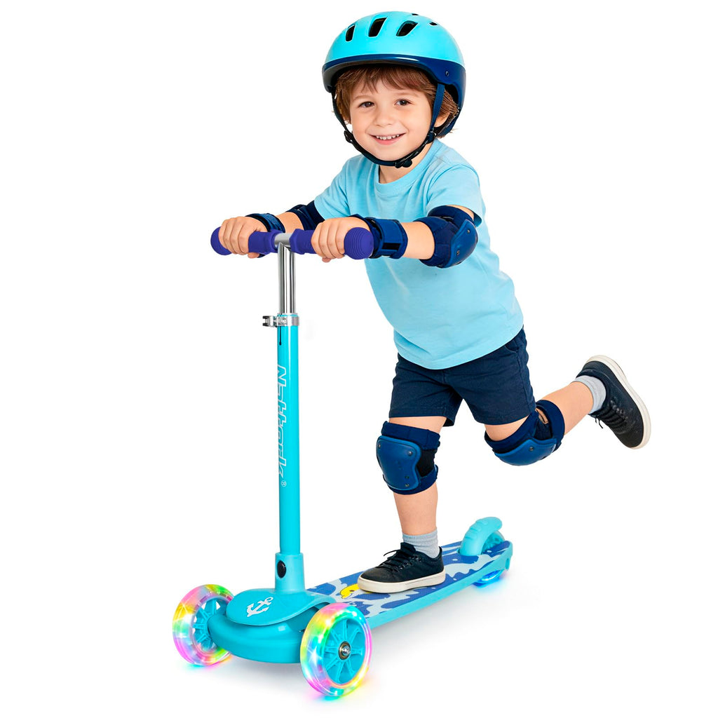 3-Wheel Toddler Kick Scooter with Light-Up Wheels N9328