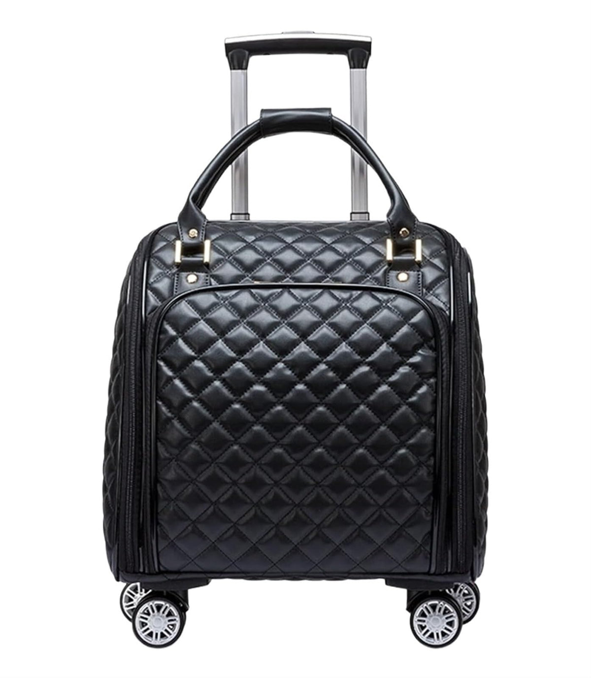 Black 18inch Softside Spinner Wheel Underseat Carry On Suitcase N207649