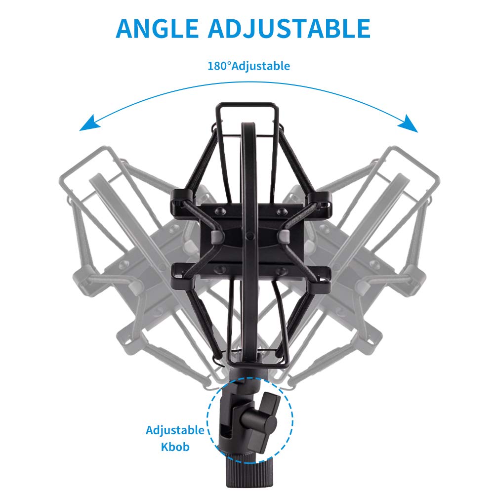 Microphone Shock Mount Holder Clip Anti-Vibration 22mm-26mm K584541