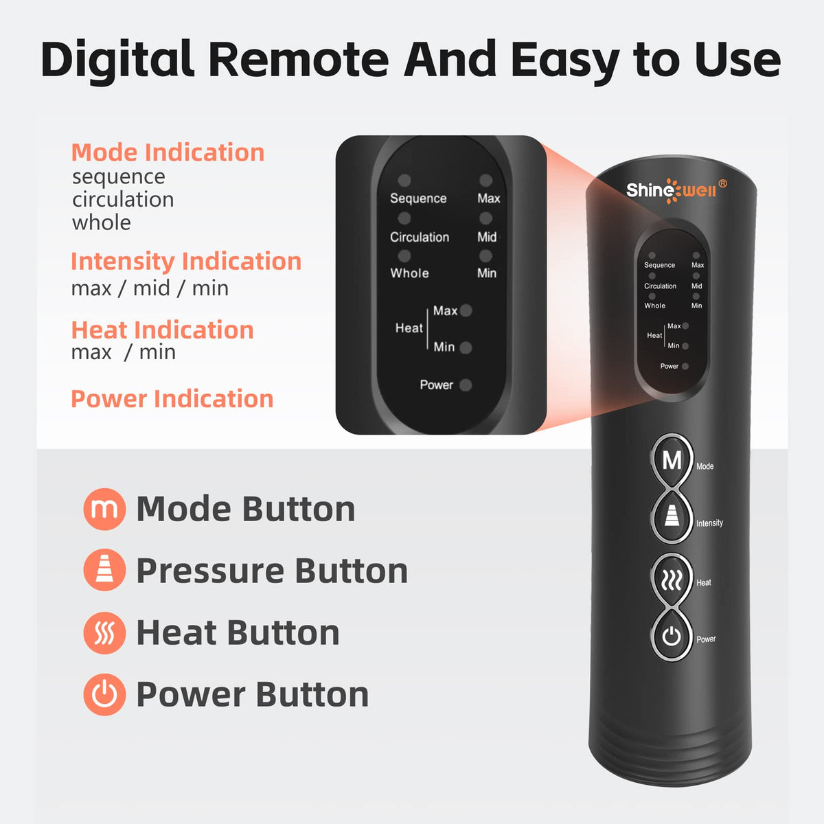 Air Compression Leg Massager with Heat I7544