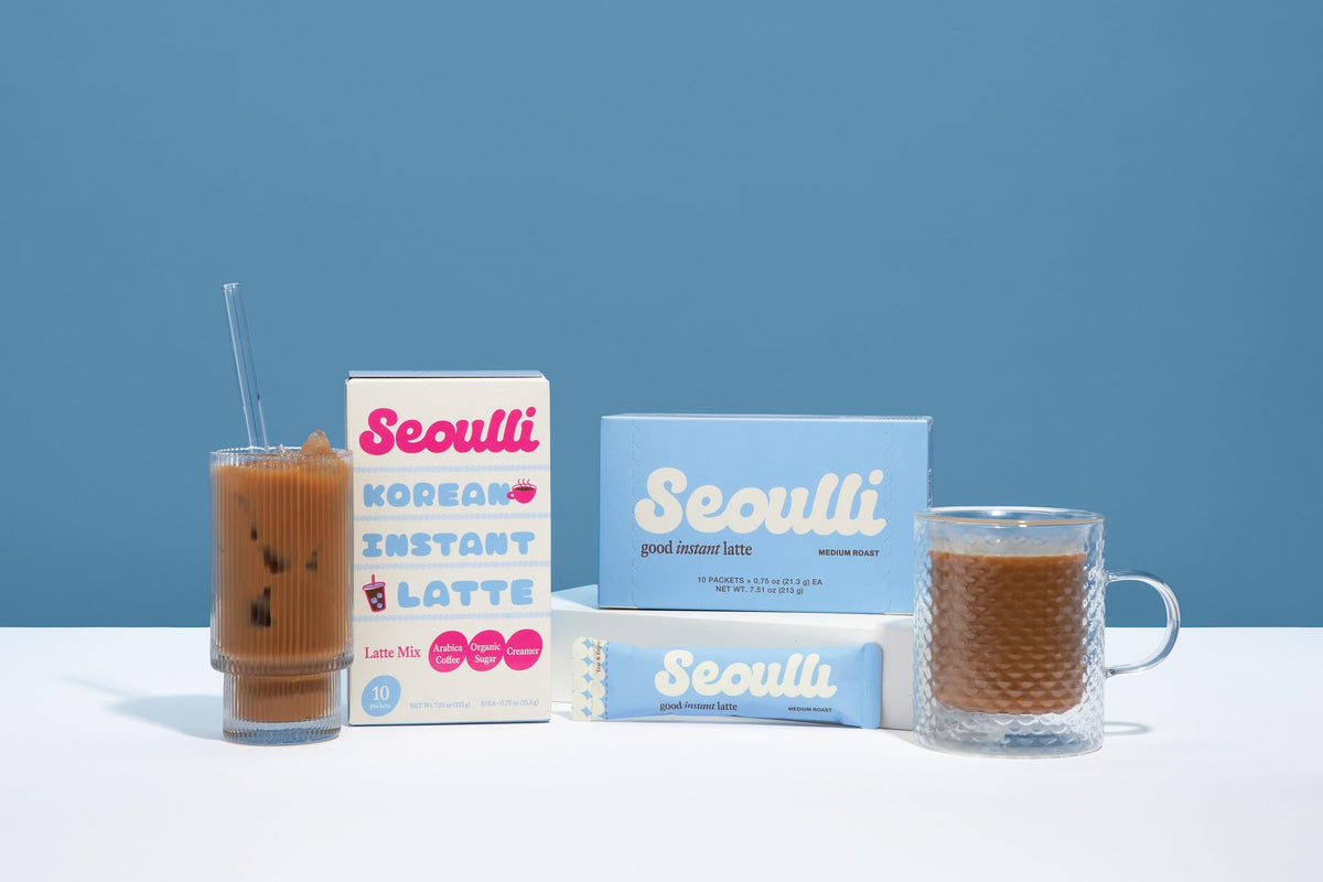 Korean 3-in-1 Instant Latte Coffee Sticks X687452