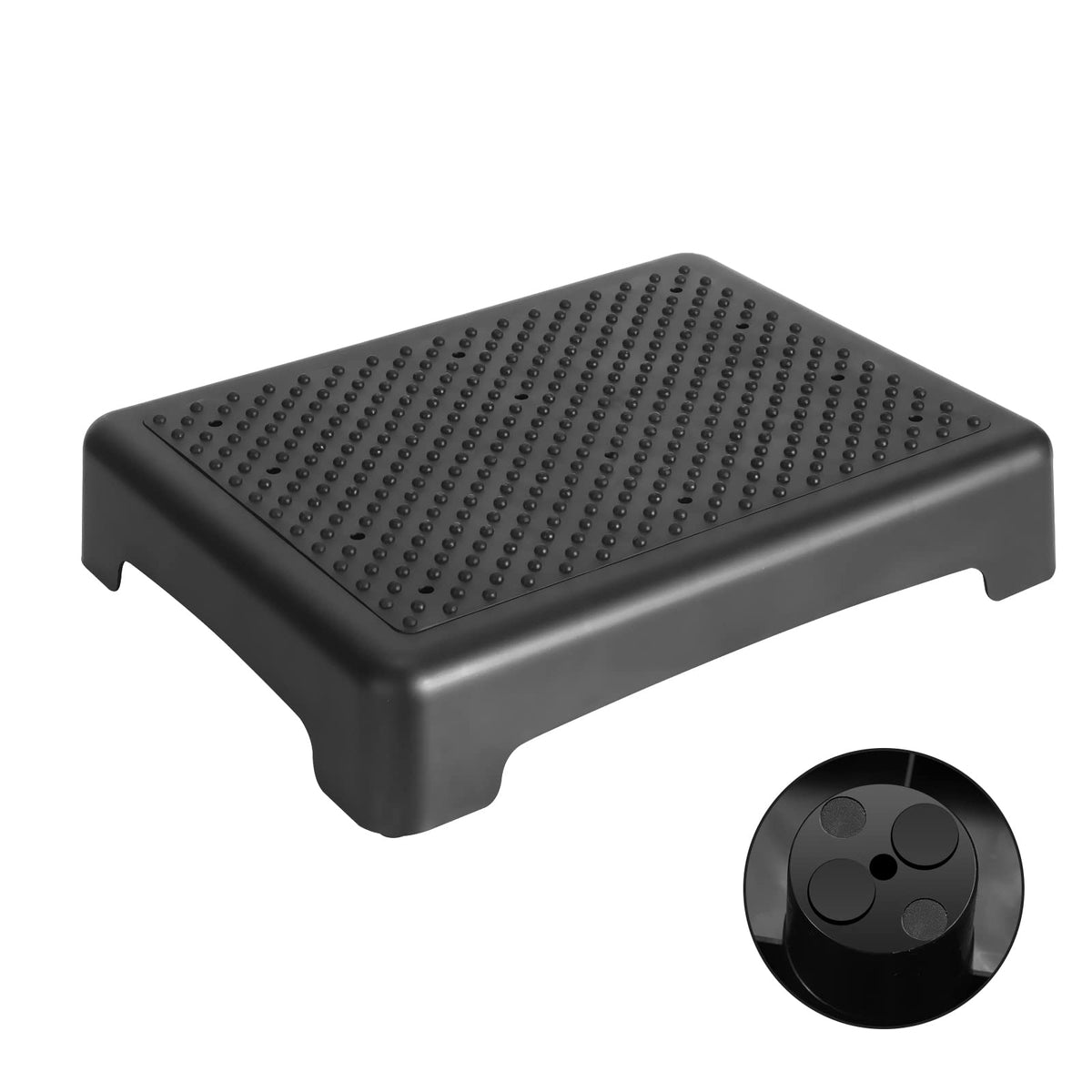 One Step Stool 3.5 Inch Non-Slip 440 Lbs Capacity X152