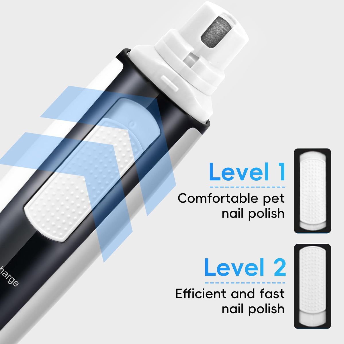 2-Speed Whisper-Quiet Electric Dog Nail Grinder V7819