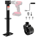 A-Frame Trailer Jack 2-in-1 5000lbs Foot Plate & 2000lbs Dual-Wheel F3679