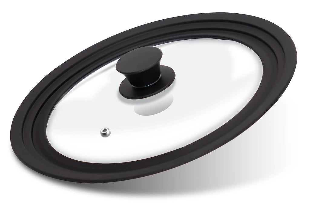 Tempered Glass Lid with Silicone Rim for Pots Pans and Skillets W836657