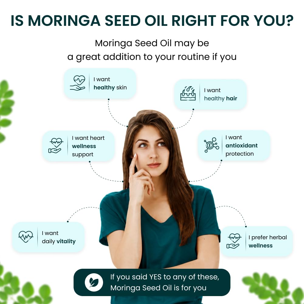 Moringa Seed Oil 1000mg 60 Capsules L124