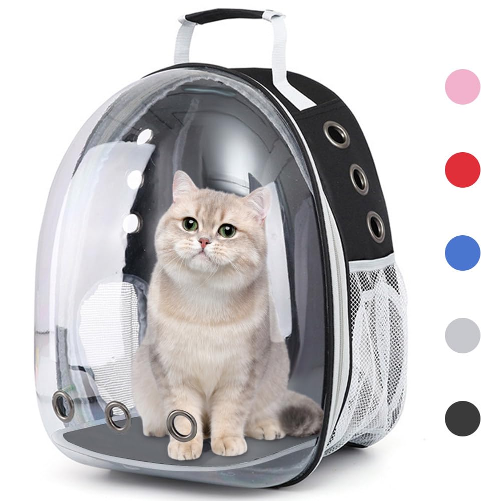 Pet Backpack Carrier with Clear Front and Harness Q553642