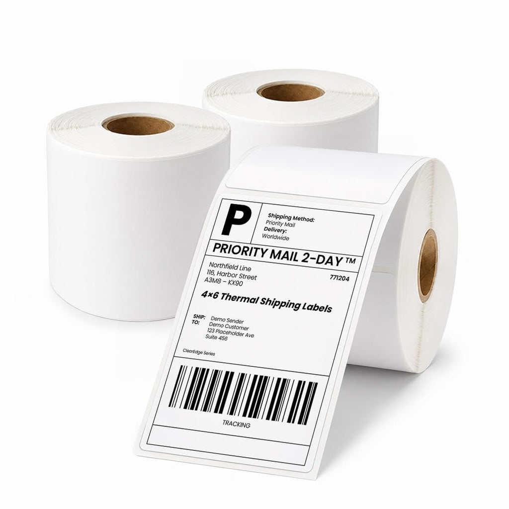 4x6 Thermal Shipping Labels Roll, 900 Labels W250717