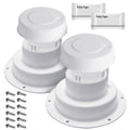 White RV Roof Vent Cover Kits with Putty Tape and Screws L432