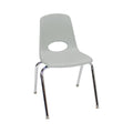 18" Light Gray School Stack Chair R417