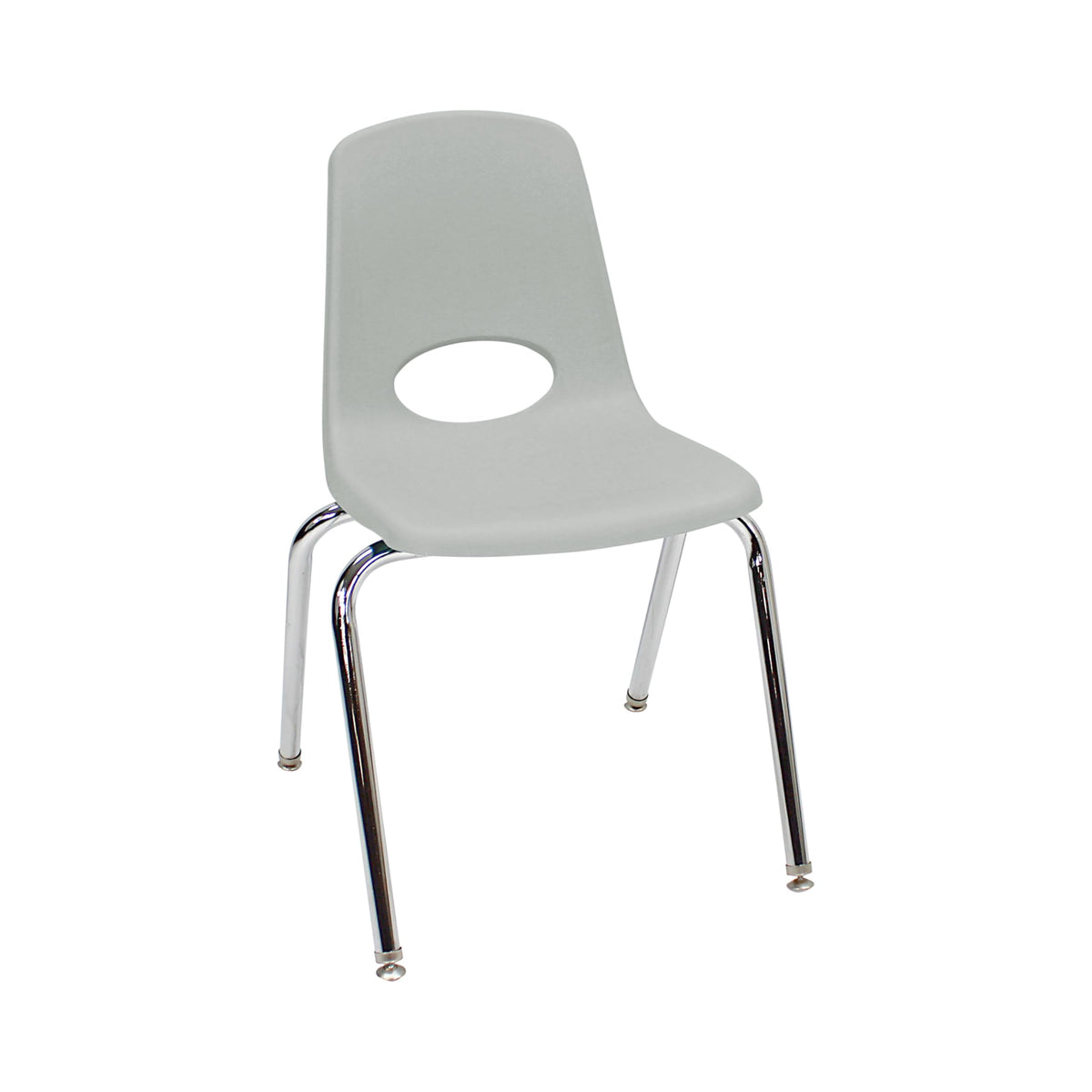 18" Light Gray School Stack Chair R417