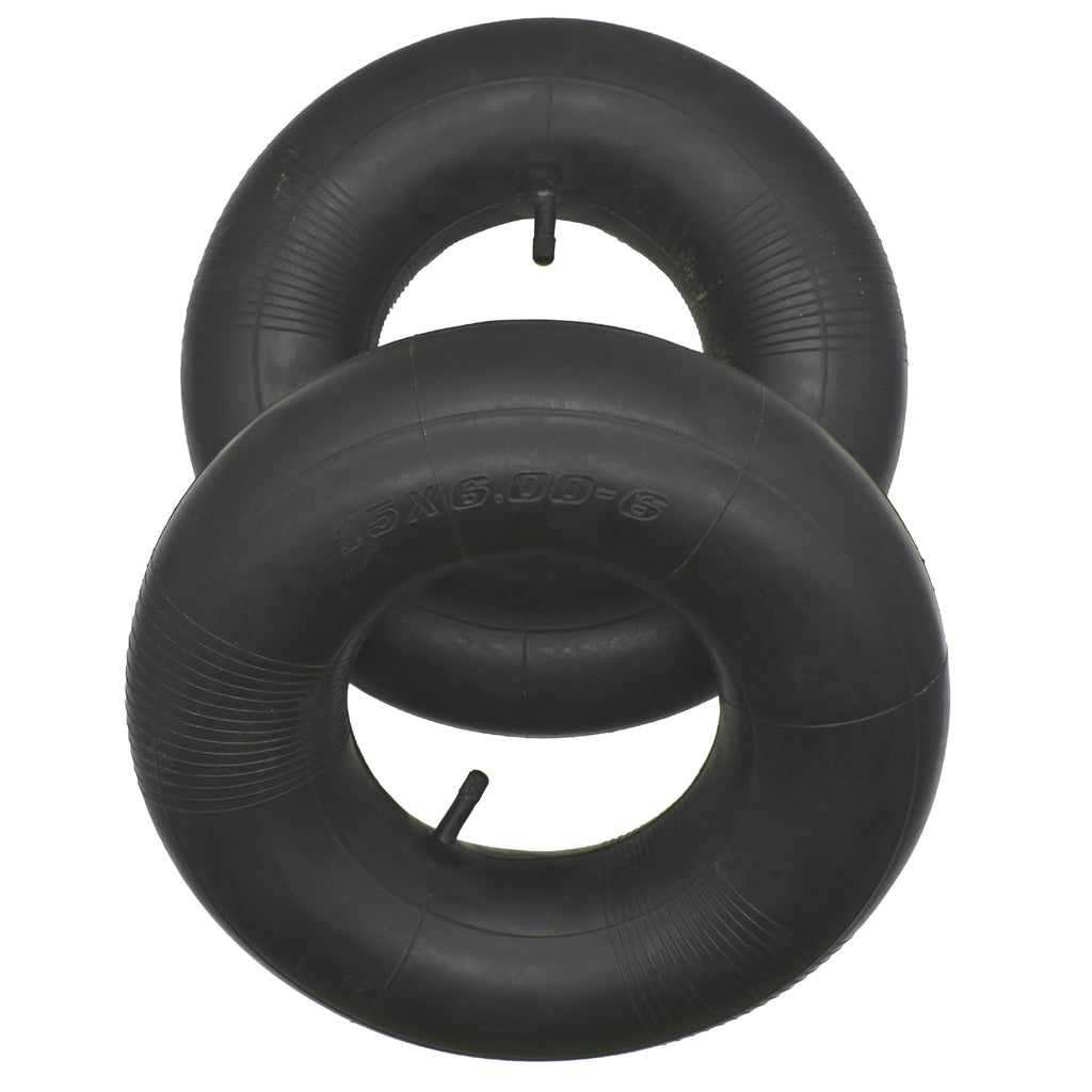 15x6.00-6 Replacement Inner Tube with TR13 Straight Valve Stem, 2-Packs G9392