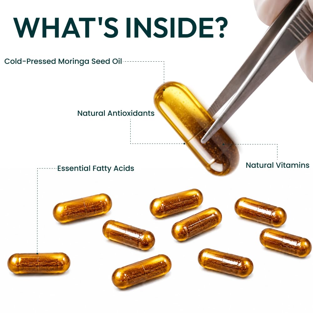 Moringa Seed Oil 1000mg 60 Capsules L124