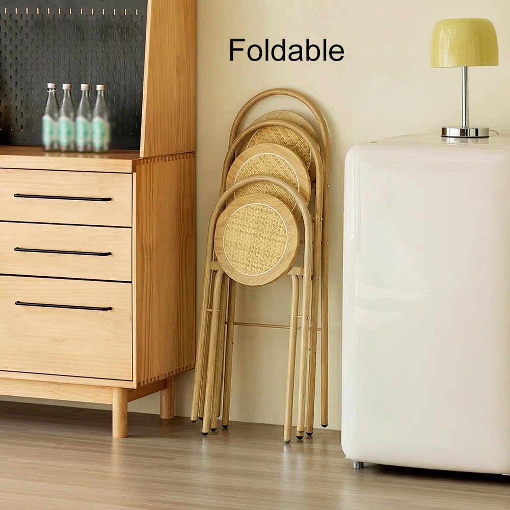Folding Rattan Wood Bar Stool R6749