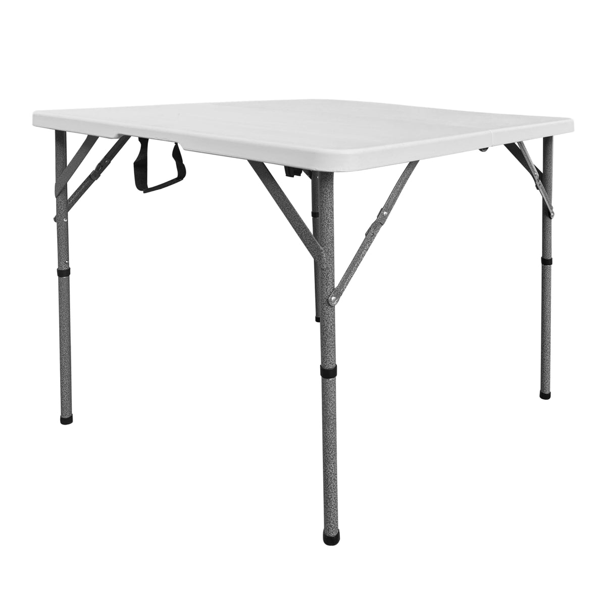 White Square Folding Table with Carry Handle G713