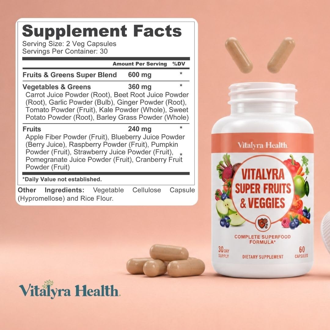 Fruits & Veggies Supplement Vegetable Capsules O17085