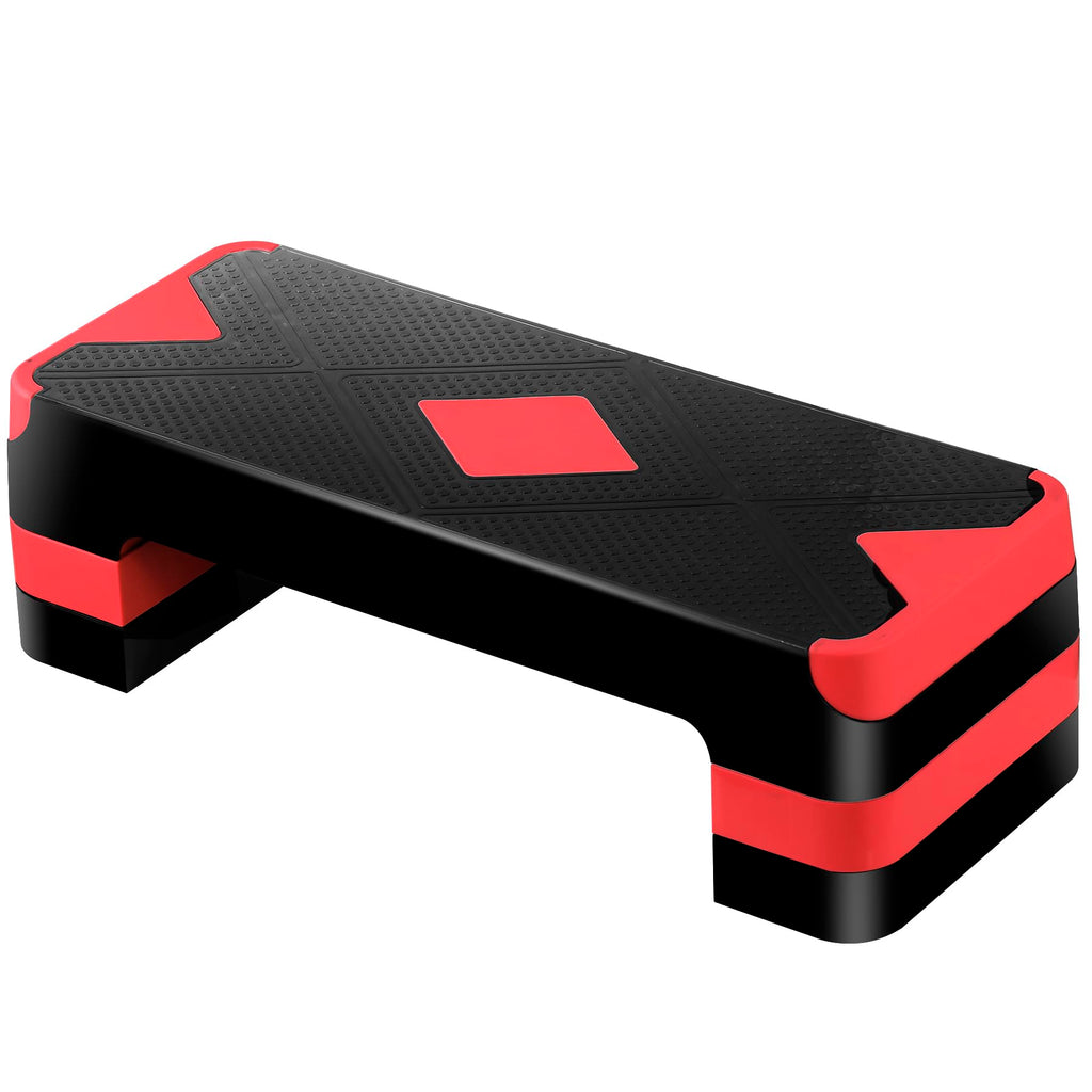 27'' Adjustable Non-Slip Aerobics Stepper with 4 Risers B58734