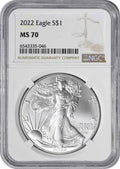 2022 American Silver Eagle Dollar MS70 V646110