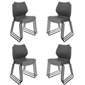 Grey Stacking Plastic Office Chairs Set of 12 C437394